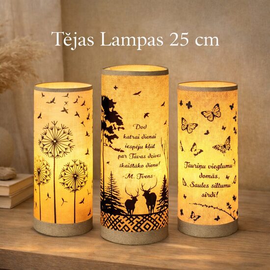 Tējas Lampa 25 cm augstumā