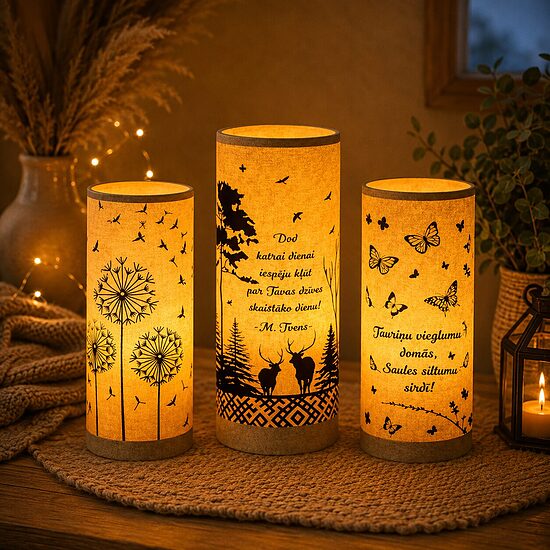 Tējas Lampa 25 cm augstumā
